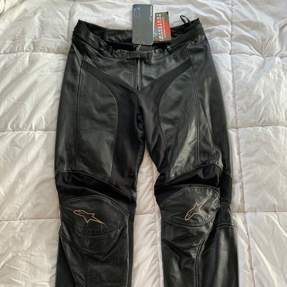Alpinestars Women’s leather motorcycle track pants